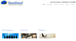 Desktop Screenshot of datavision.in